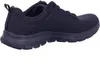 A side view of a black Skechers shoe. Voir les images du produit