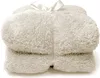 A folded white fluffy blanket tied with a white ribbon. Náhľad obrázku produktu