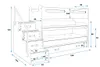 Kinderhochbett mit Stauraum und Matratzen 80x200 IDA 1 – Produktbild-Vorschau 4