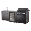 GORILLER® JUNGLE Outdoor-Küche, Gasgrill mit Kühlschrank Produktbild-Vorschau 1