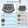 Coussin pour fauteuil à bascule d'extérieur, coussin Voir les images du produit 4