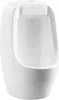 A white ceramic urinal shown from the front. Produktbild-Vorschau