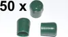 50 x Kappe für Rundrohr D=12/13 mm L= 15 mm grün PVC Produktbild-Vorschau 2