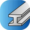 An illustration of an I-beam profile on a blue gradient background. Anteprima dell’immagine prodotto