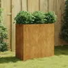 kvetináč vidaXL 80x40x80 cm Corten Steel Náhľad obrázku produktu 2