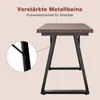 HOMAVO Table de repas 140x80x75 cm - Design moderne, métal Voir les images du produit 3