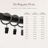 Gardinenstange MONACO 240 cm 2-läufig Ø 25/19 mm Schwarz Produktbild-Vorschau 5