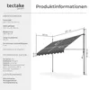 tectake® Klemmmarkise mit Handkurbel einfache Montage Produktbild-Vorschau 5