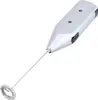 A silver and black handheld electric whisk with a metal whisk attachment, isolated on a white background. Náhľad obrázku produktu
