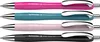 Four pens of different colors are lined up vertically against a white background. Produktbild-Vorschau