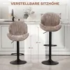 Barhocker 2er Set Höhenverstellbar Drehbar Tresenhocker mit Produktbild-Vorschau 5