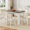 COSTWAY 120x70 cm Esstisch für 4-6 Personen, Produktbild-Vorschau 8