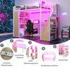 Flieks Etagenbett Metallbett 90x200cm mit Schreibtisch und Produktbild-Vorschau 5