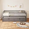 MODFU Lit Gigogne 90x200 cm - Lit Enfant Simple avec 2 Voir les images du produit 3