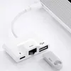 adattatore USB-C 3 in 1 per USB / Ethernet / USB-C - Bianco Anteprima dell’immagine prodotto 3