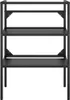vidaXL Telaio per lavabo da bagno nero 59x38x83 cm in ferro Anteprima dell’immagine prodotto 3