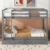 OKWISH Lit Superposé 140×200 cm avec 2 Tiroirs de Rangement Voir les images du produit 3