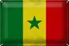 Blechschild Flagge Senegal 30x20cm Flag of Senegal Vintage Produktbild-Vorschau 1