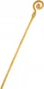 A golden staff with a curled top, presented against a white background. Produktbild-Vorschau