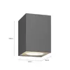 Lucande Außenwandleuchte Xava, Downlight, anthrazit, GU10 Produktbild-Vorschau 7