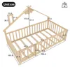 Flieks Kinderbett Hausbett 90x190cm mit Rausfallschutz, Produktbild-Vorschau 7