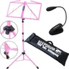 keepdrum MUS3PK Notenständer Pink mit Leuchte Produktbild-Vorschau 1