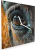 Wanduhr aus Glas mit Motiv Pferdeauge- 30 x 30 cm - inkl. Produktbild-Vorschau 2