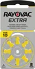A package of Rayovac Extra hearing aid batteries. Voir les images du produit
