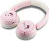 A pair of pink Hello Kitty themed on-ear headphones. Produktbild-Vorschau