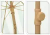Slunečník zelený/bílý s třásněmi - Ø200 cm Náhled obrázku produktu 3
