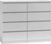 A white dresser with eight drawers. Náhľad obrázku produktu