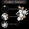 15 Stück Haarschmuck Hochzeit Set, Haarnadeln Mit Perlen Produktbild-Vorschau 3