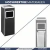DELUKE® Standaschenbecher für Draußen 36L - Stahl Produktbild-Vorschau 4