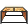 The Living Store Gartentisch mit Hocker Massivholz Akazie Produktbild-Vorschau 6
