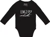 Huuraa Baby Body Lemgo verliebt 68 Black  Baumwolle Produktbild-Vorschau 1