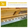 PawHut: gabbia per conigli in legno con tetto apribile e 2 Anteprima dell’immagine prodotto 5
