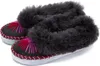 Damen Leder Wolle Winter HüttenSchuhe Lamfell HausSchuhe Produktbild-Vorschau 6