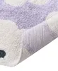 BELIANI Teppich Violett u. Weiß Baumwolle Rechteckig 140 x Produktbild-Vorschau 5