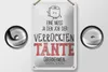 Blechschild Spruch Eine muss Job der Tante übernehmen Produktbild-Vorschau 2