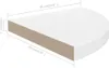 vidaXL Eck-Schweberegal Hochglanz-Weiß 35x35x3,8 cm MDF Produktbild-Vorschau 7