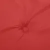 vidaXL Coussin pour banc de jardin rouge 150x50x3 cm tissu Voir les images du produit 5