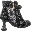 Laura Vita Damen Stiefelette Satinband Strass und Produktbild-Vorschau 11