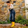 Metallener Gartenrechen, fächerförmig, für Laub und Gras, Produktbild-Vorschau 7
