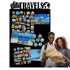 Magnettafel Schwarz 79x49cm Travels, Metall Magnetische Produktbild-Vorschau 1