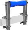 Rouleau de quille en polyuréthane avec supports aide à la Voir les images du produit 1