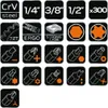 NEO TOOLS Set di 300 pezzi da 1/2", 3/8", 1/4"; Anteprima dell’immagine prodotto 7