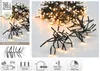 A product image showing a string of warm white LED cluster lights on a white background, with a separate section on the left displaying product information and a smaller image of the lights. Náhled obrázku produktu