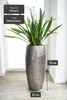 VIVANNO Bodenvase Fiberglas ROYAL Rund, Solissilber mit Produktbild-Vorschau 6