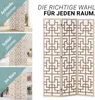 Shoji Prírodné drevo 3-dielny Room Divider Privacy Screen Náhľad obrázku produktu 4