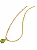 JOBO Anhänger 585 Gold Gelbgold 1 Peridot grün Produktbild-Vorschau 3